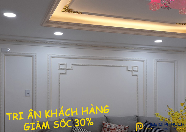 mẫu trang trí phào chỉ nhựa đẹp mới nhất